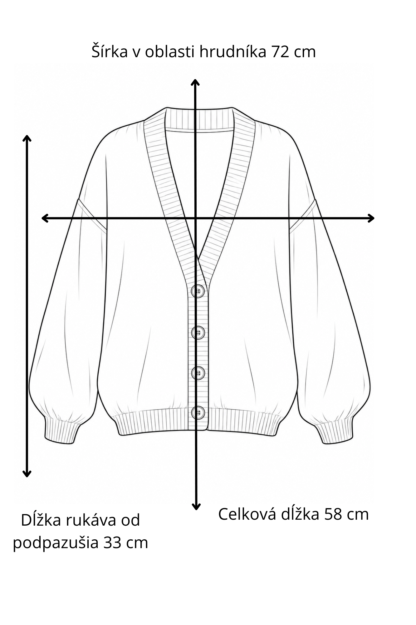 Svetrik hnedý krátky